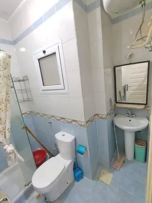 a bathroom with a toilet and a sink at flat in Hurghada Sheraton Metro street in Hurghada
