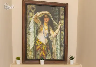 a picture of a painting of a woman at Mangroovy Retreat Smart home in Hurghada