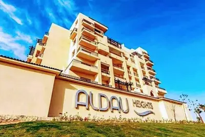 a building with an ada sign on the side of it at Al-Daw Compound, Al-Mohammadi Square in Hurghada