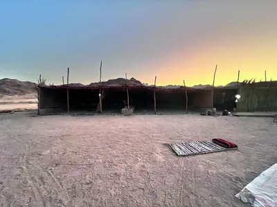 a building in the middle of the desert at Scenery Khalaf malky in Hurghada