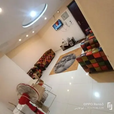 an overhead view of a living room with chairs at شقة فاخرة اسوان in Aswān