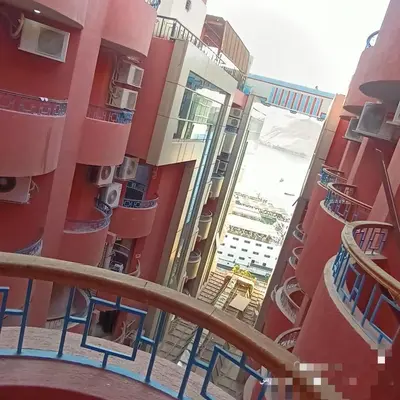 a view from the balcony of a building at اسوان مول بلازا in Aswān