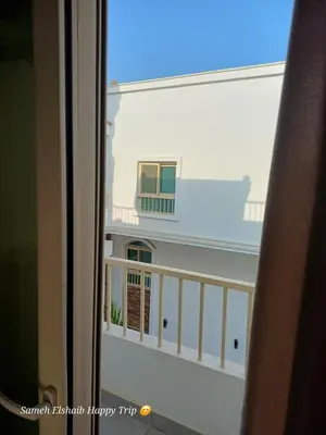 a view of a balcony from a window at Suncare America Resort - luxury rooms in Hurghada