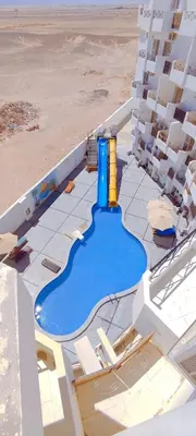 a blue object sitting on top of a building at Al Mutamayz Tiba in Hurghada