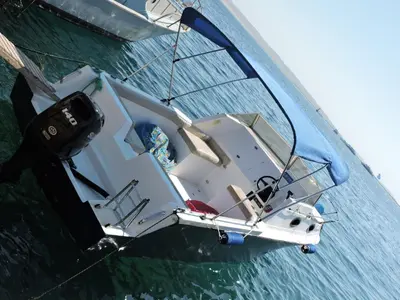 a boat in the water with a camera on it at aladdin-travels-egy in Hurghada