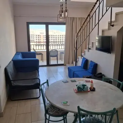 Modern simple apartment with roof