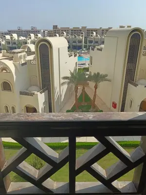a view of a city from a balcony at Gravity Apartment 410 beautiful apartment with view in structure Gravity Sahl Hasheesh -No Egyptian Passports in Hurghada