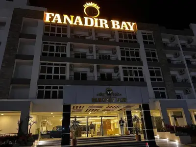 a building with a sign that reads familiar bay at Fanadir bay in Hurghada