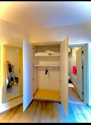a room with a room with two bunk beds at Luxury flat in Hurghada