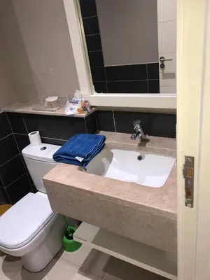 a bathroom with a toilet and a sink at Tawila villa 14 in Hurghada