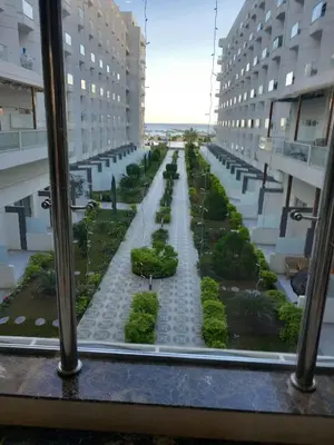 a view from a window of a building at Naseem Home in Hurghada