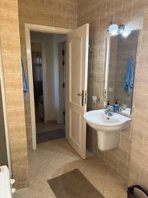 a bathroom with a sink and a mirror at green garden resort in Hurghada
