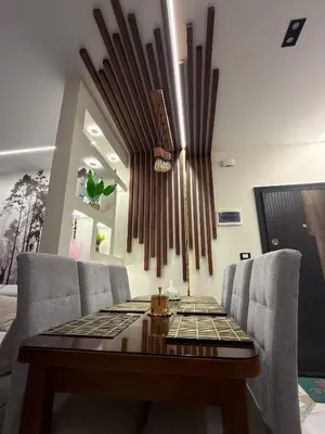 a dining room with a table and chairs at Hurghada - European standard apartment for rent! in Hurghada