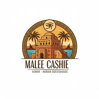 a logo for make castle australian indian cuisine at malee cashie in Aswan