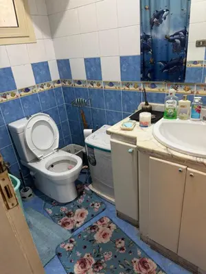 a bathroom with a toilet and a sink at apartment 20 in Hurghada