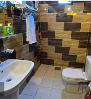 a bathroom with a toilet and a sink at Family Hotel Luxor in Luxor