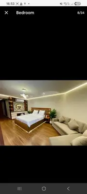 a living room with two beds and a couch at Luxury Studio in Hurgada Egypt in Hurghada