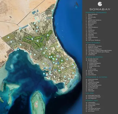 a map of a fantasy island in the water at Sheraton Soma Bay Resort in Hurghada