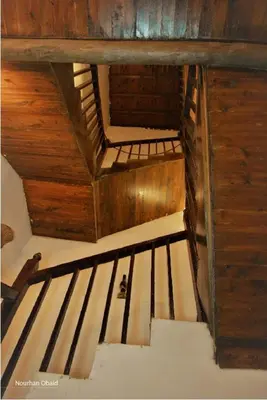 an overhead view of a staircase in a building at El Quseir Hotel in Quseir