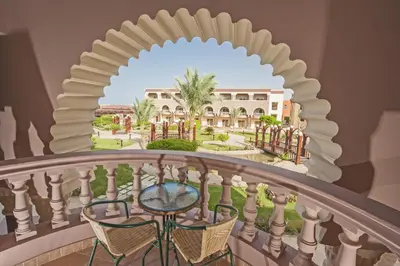 a view from the balcony of a resort at Sunrise Mamlouk Palace Resort in Hurghada