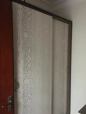 a shower curtain in the corner of a room at Sea View One Bedroom in Hurghada - H105 in Hurghada