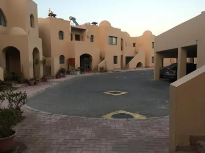 a parking lot in front of a building at Studio Sea view At Hurghada - A105 in Hurghada