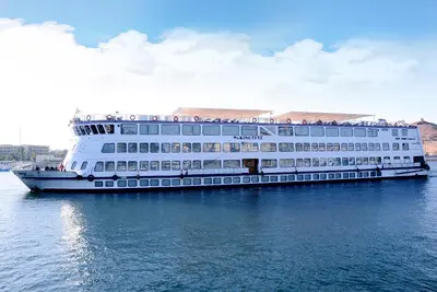a large cruise ship in the water at Nile Cruise Luxor Aswan 3,4 and 7 nights in Aswan