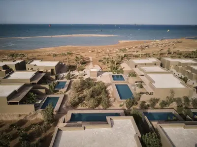 an aerial view of a resort with a beach at Casa Cook El Gouna - Adults Only in Hurghada