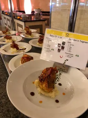 a bunch of plates of food on a table at TUI MAGIC LIFE Kalawy in Hurghada
