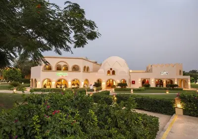 a rendering of the exterior of a resort at Chalet at Stella Makadi Beach in Hurghada