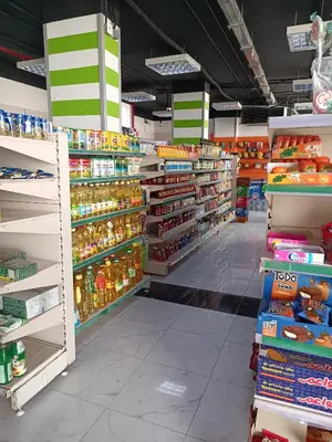a grocery store aisle with a lot of products at Studio beside El Gouna with good kite spot in 500 m in Hurghada