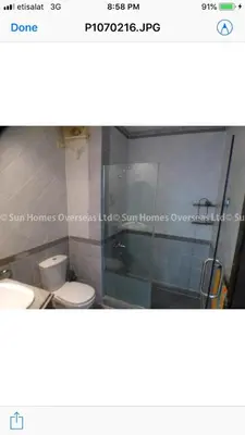 a bathroom with two toilets and a shower at سهل حشيش in Hurghada