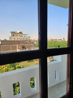 a view from a window of a building at Egypt Villa Garden in Luxor