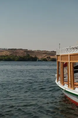 a boat on a body of water at My Dream Nile Felucca in Aswan