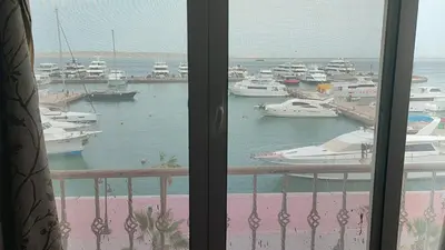 a view of a marina with boats in the water at Marena Hurghada in Hurghada