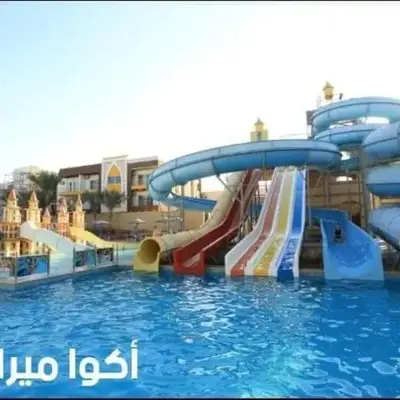 Le Mirage bay resort and aqua park one bedroom private studio inside view aqua building