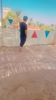 a man standing next to a fence with a kite at Fekry home in Aswan