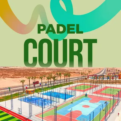 a poster for a pool court at a park at Neverland City Hurghada - Pickalbatros in Hurghada