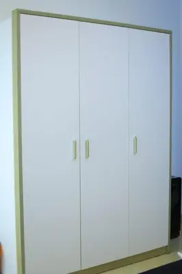 two white cabinets sitting next to each other at Sun Of Marina in Hurghada