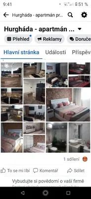a collage of pictures of a room with a bed at Alena Lempachova in Hurghada