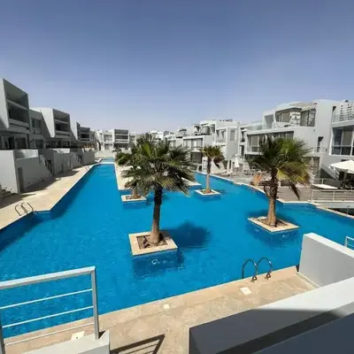 Ground floor one bedroom overlooking the pool.