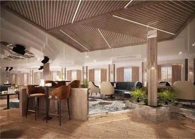 a lobby with chairs and a table in a room at Nefertari Nile Cruise From Luxor 4&7 Nights, Every Saturday, Monday And Thursday Including tours in Luxor