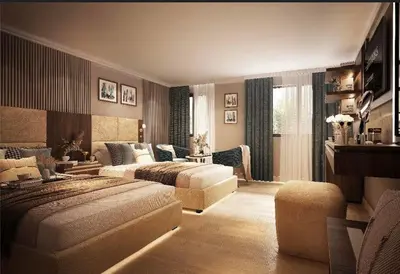 a large bedroom with two beds and a couch at Nefertari Nile Cruise From Luxor 4&7 Nights, Every Saturday, Monday And Thursday Including tours in Luxor