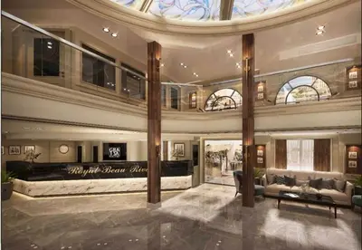 a large lobby with a domed ceiling and a living room at Nefertari Nile Cruise From Luxor 4&7 Nights, Every Saturday, Monday And Thursday Including tours in Luxor