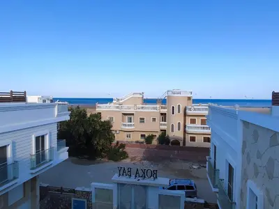 a view of the city from the roof of a building at Boka Bay One in Hurghada