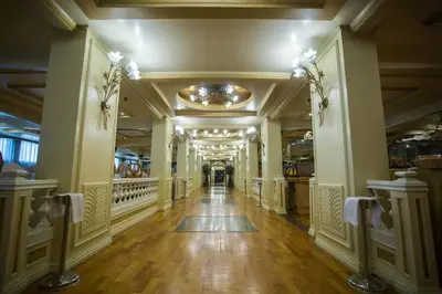 a hallway of a building with a hallwayngth at ToBadaa - Nile cruise all inclusive from Aswan or Luxor 4 Days & 7 days in Aswan